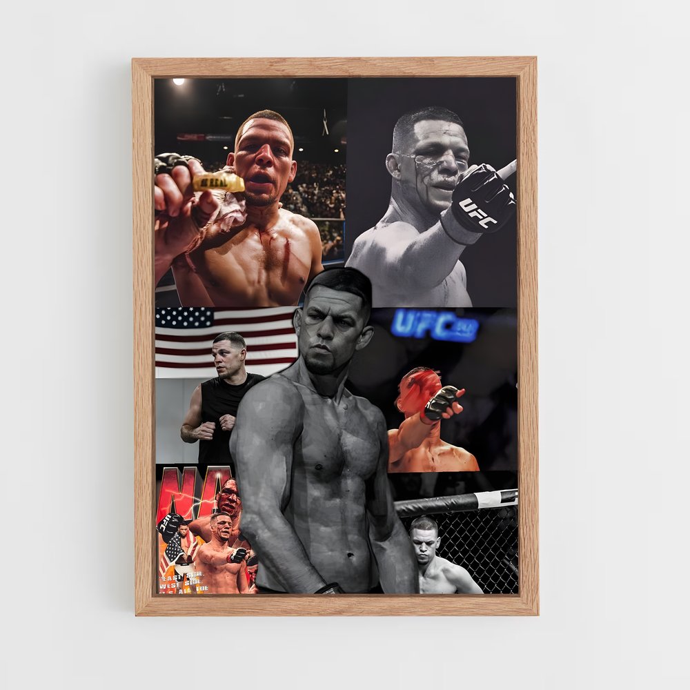 Poster Nate Diaz: The Champion's Ascent – affiche MMA (vue 4)